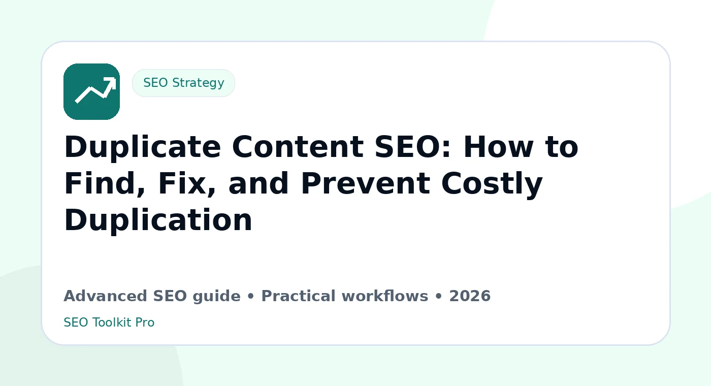 Duplicate Content SEO: How to Find, Fix, and Prevent Costly Duplication
