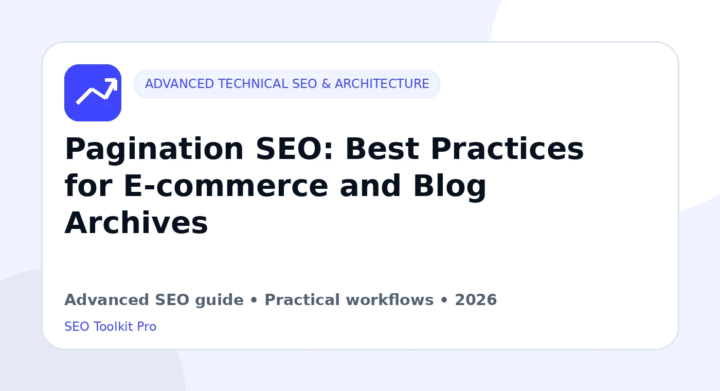 Pagination SEO: Best Practices for E-commerce and Blog Archives