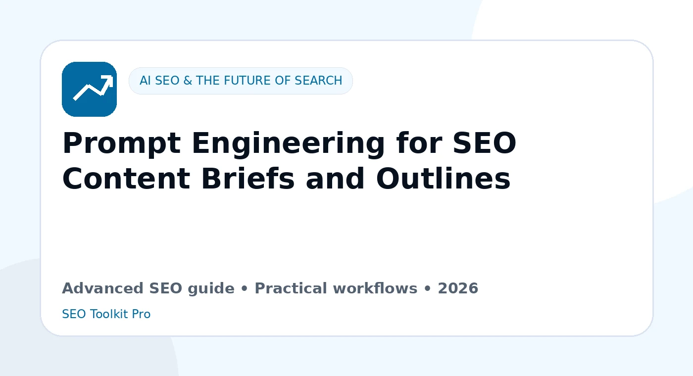 Prompt Engineering for SEO Content Briefs and Outlines