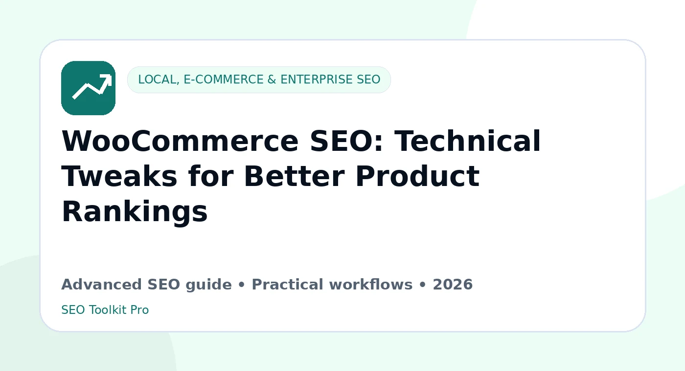WooCommerce SEO: Technical Tweaks for Better Product Rankings